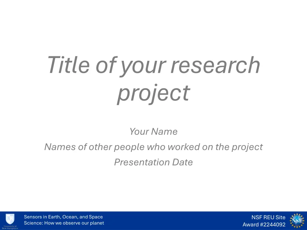 title of your research project n.w
