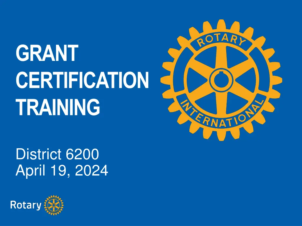 grant certification training n.w