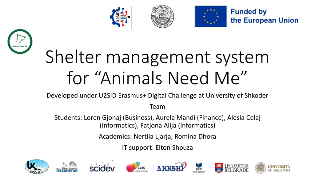 shelter management system for animals need n.w