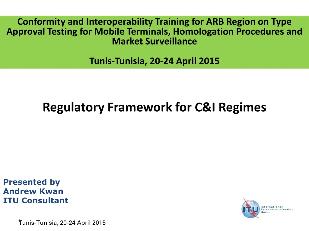 conformity and interoperability training n.w