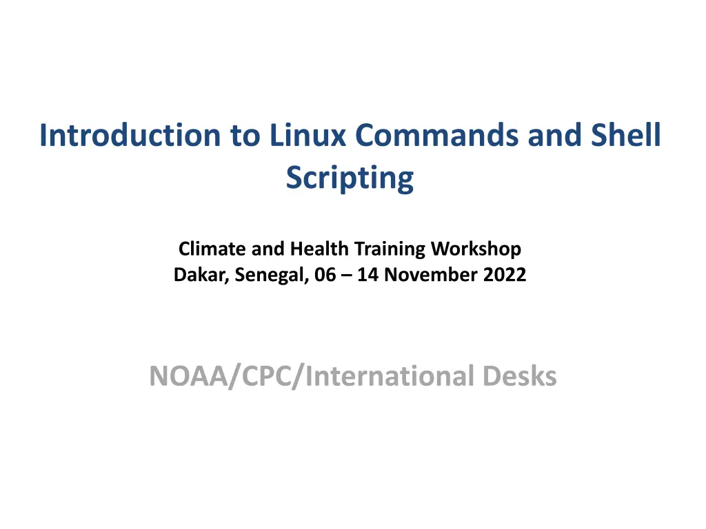 introduction to linux commands and shell scripting n.w