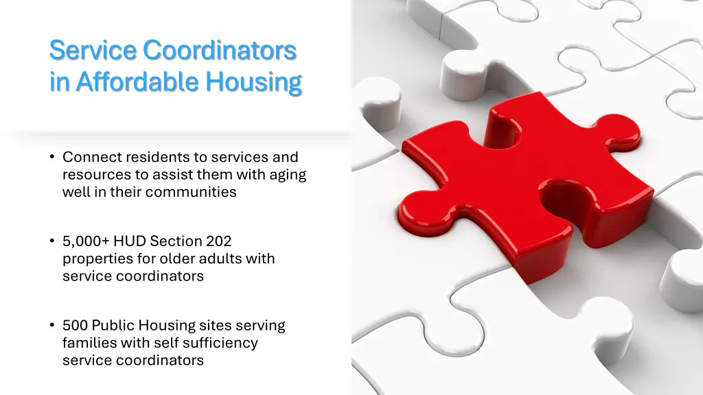 service coordinators in affordable housing n.w