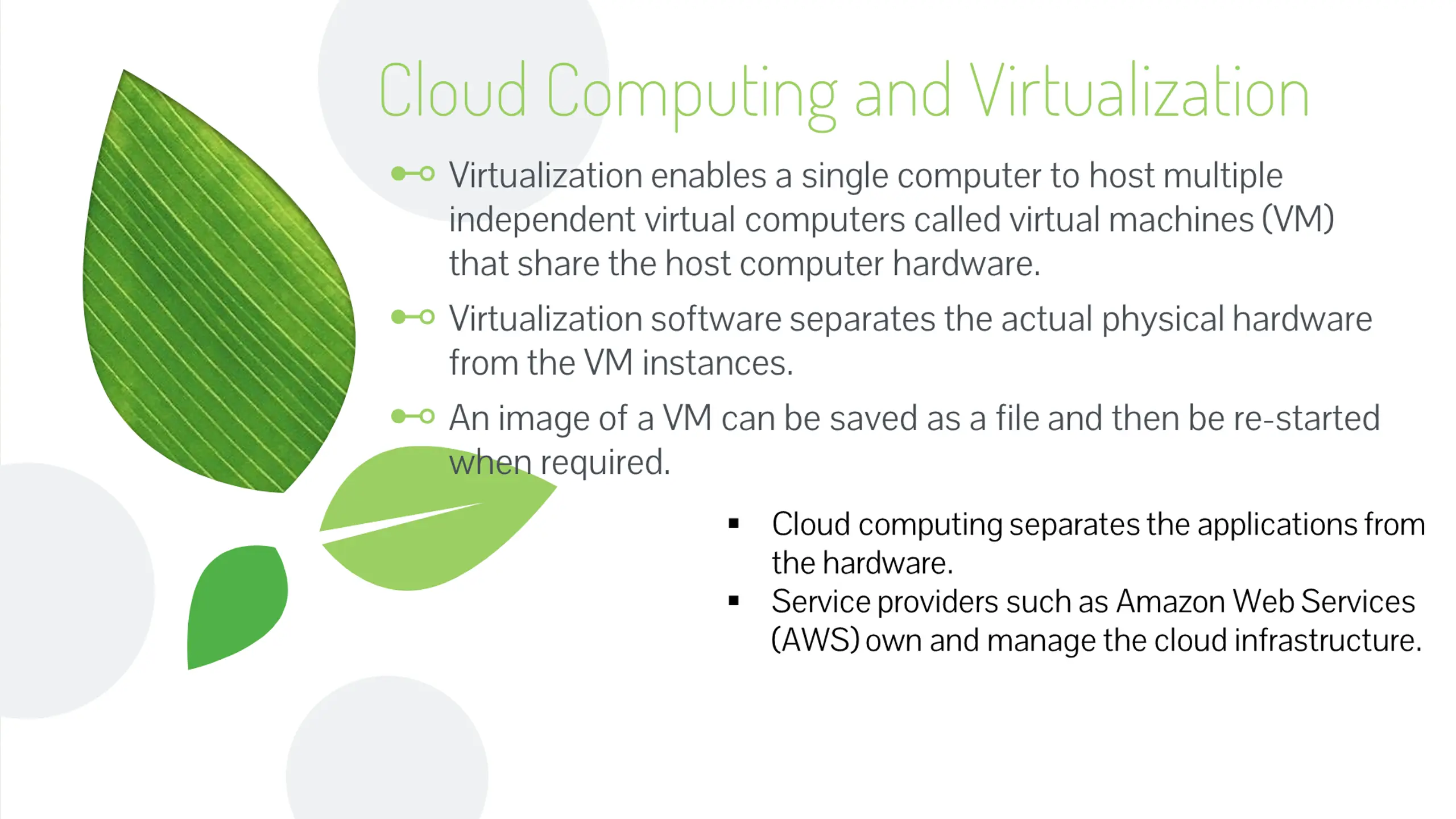 Cloud Computing and Virtualization