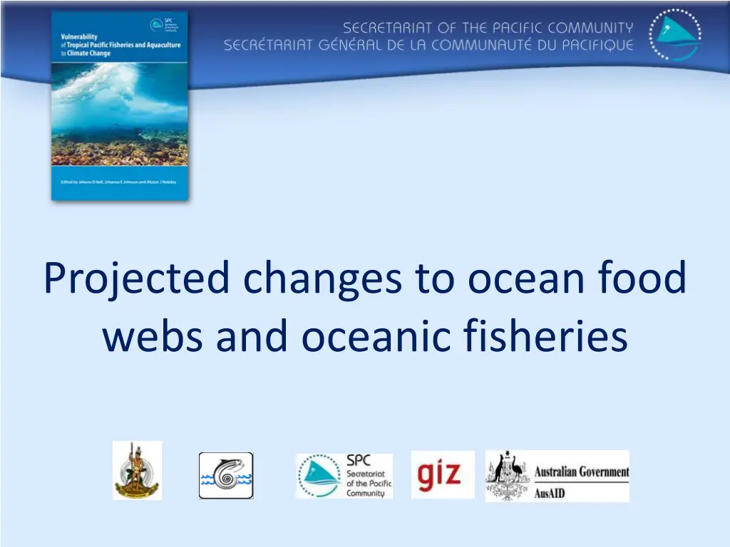 projected changes to ocean food webs and oceanic n.w