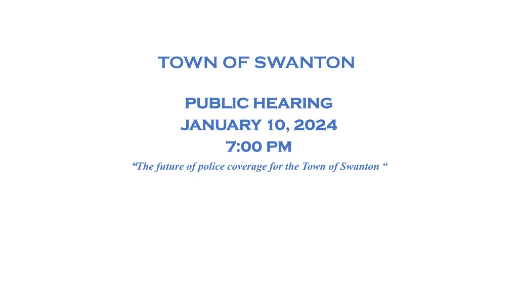 town of swanton n.w