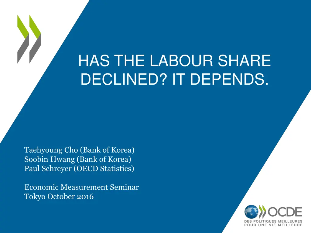 has the labour share declined it depends n.w