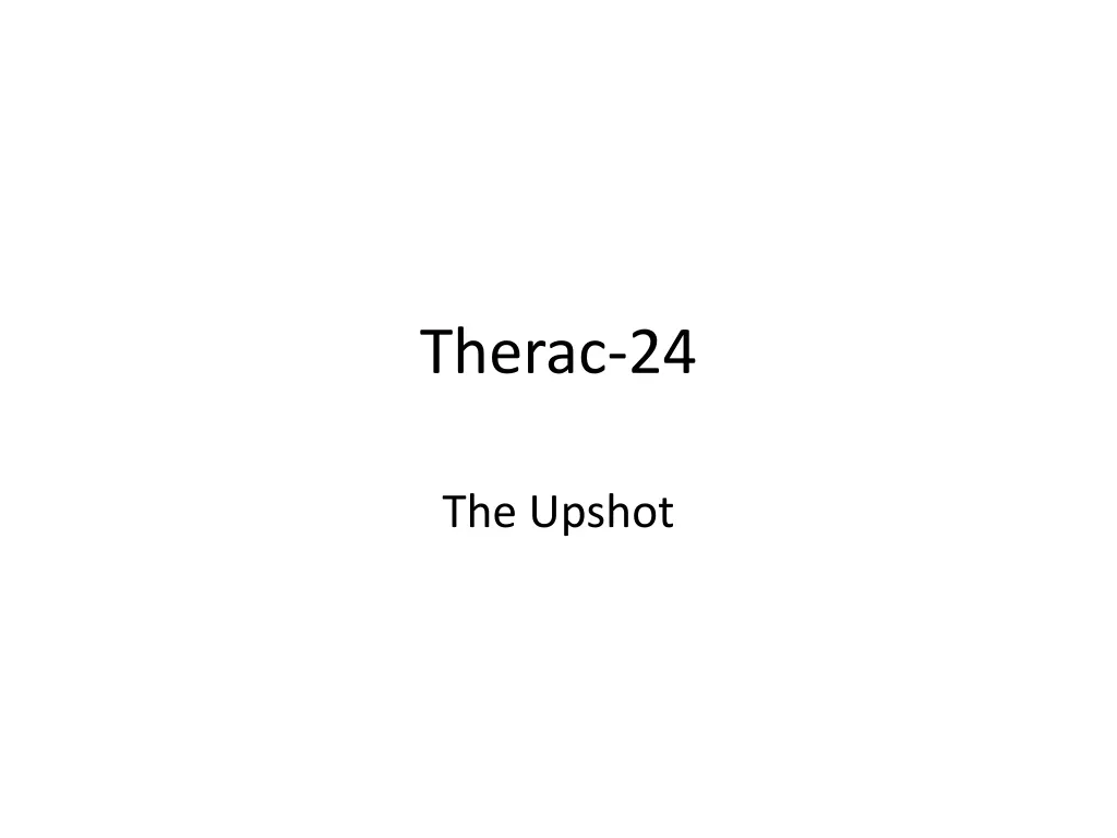 therac 24 n.w