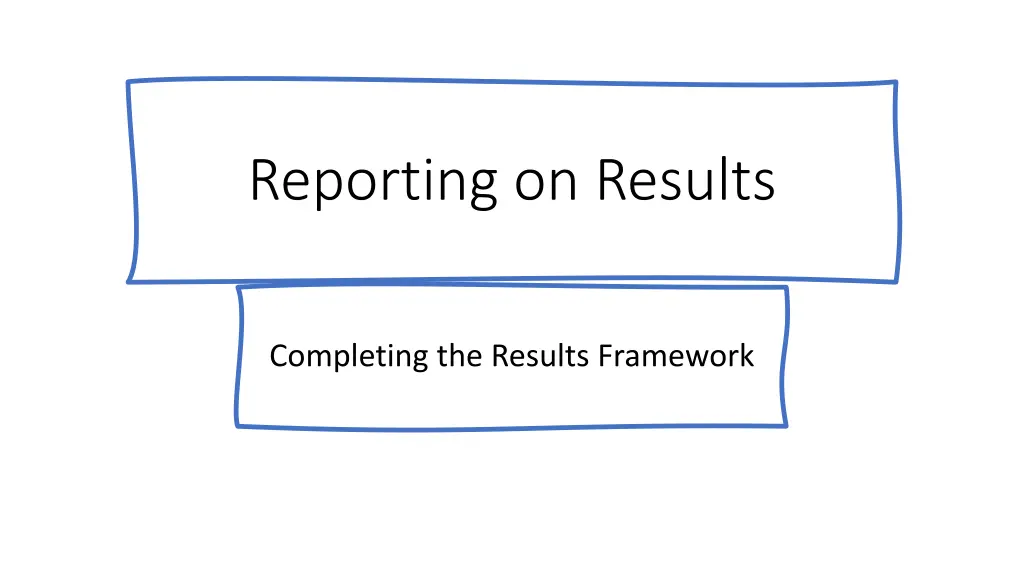 reporting on results n.w