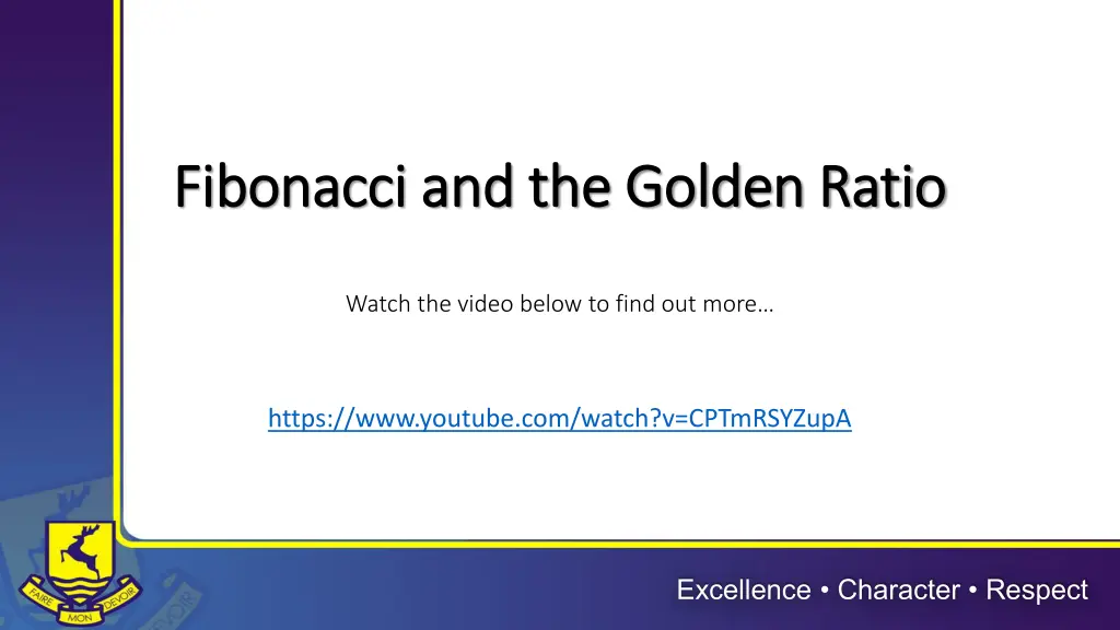 fibonacci and the golden ratio fibonacci n.w