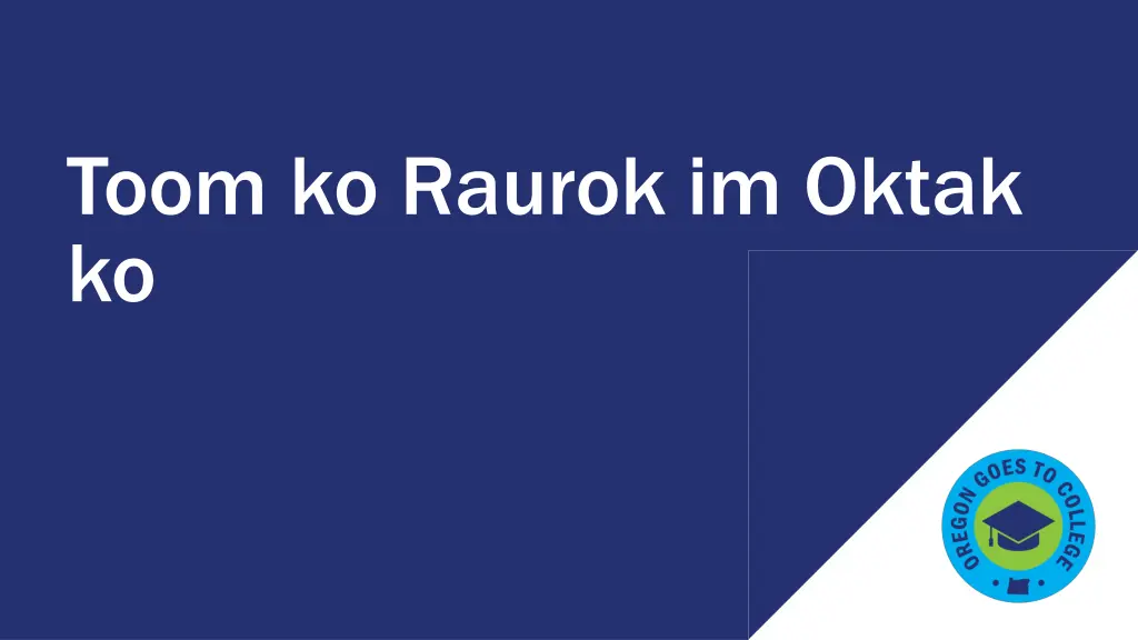 toom ko raurok im oktak ko n.w