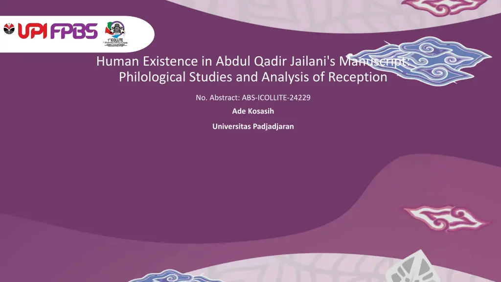 human existence in abdul qadir jailani n.w