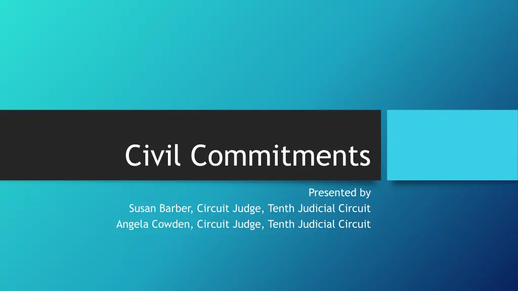 civil commitments n.w