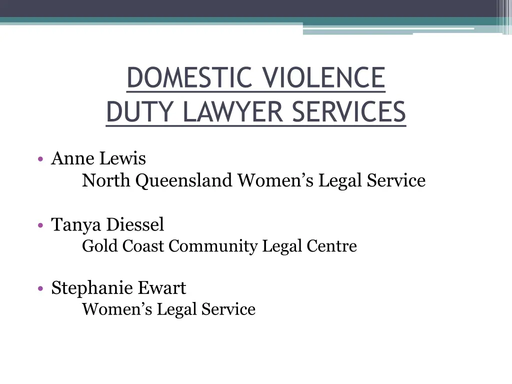 domestic violence duty lawyer services n.w