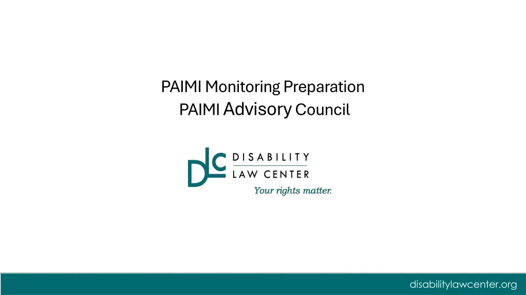 paimi monitoring preparation paimi advisory n.w