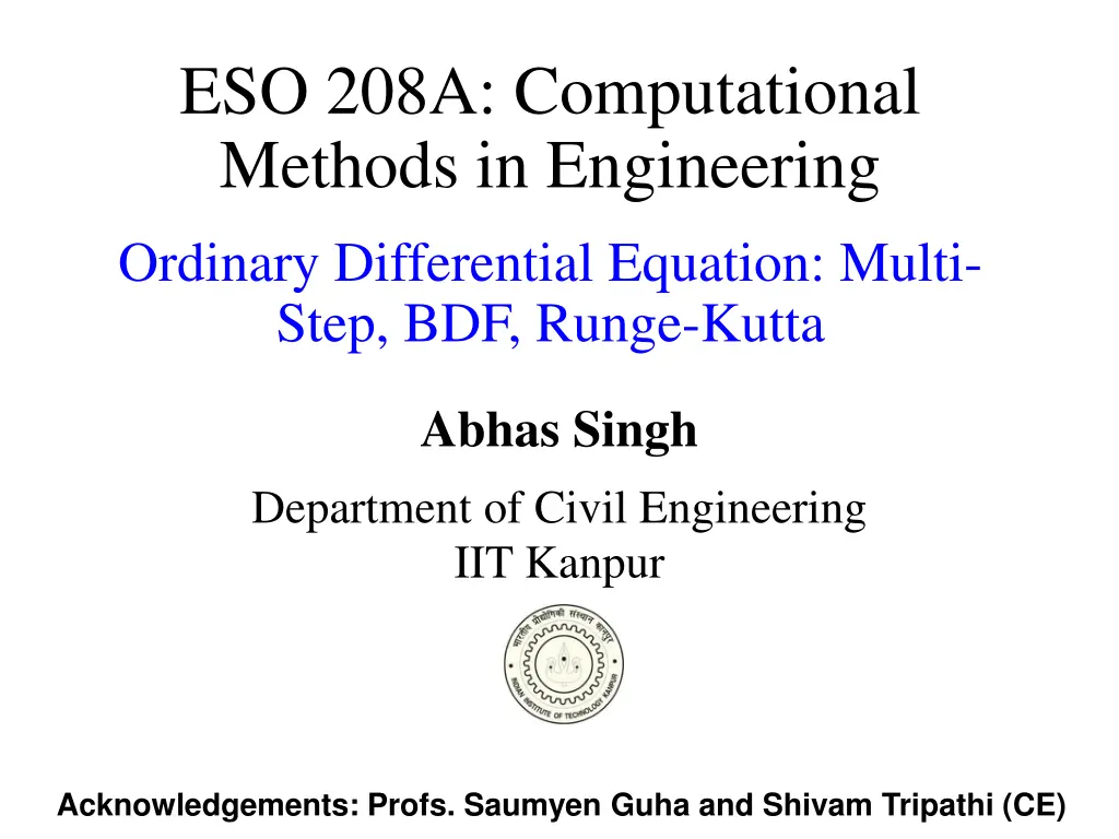 eso 208a computational methods in engineering n.w