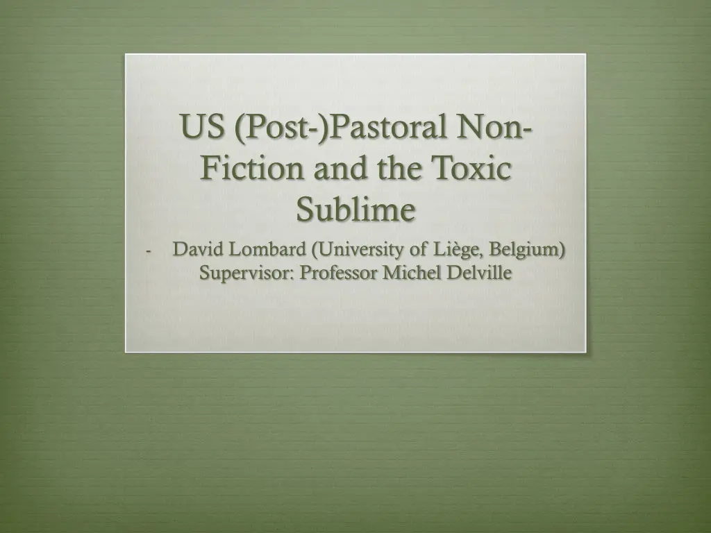 us post pastoral non fiction and the toxic n.w