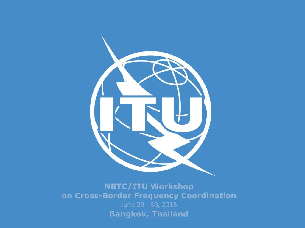 nbtc itu workshop on cross border frequency n.w