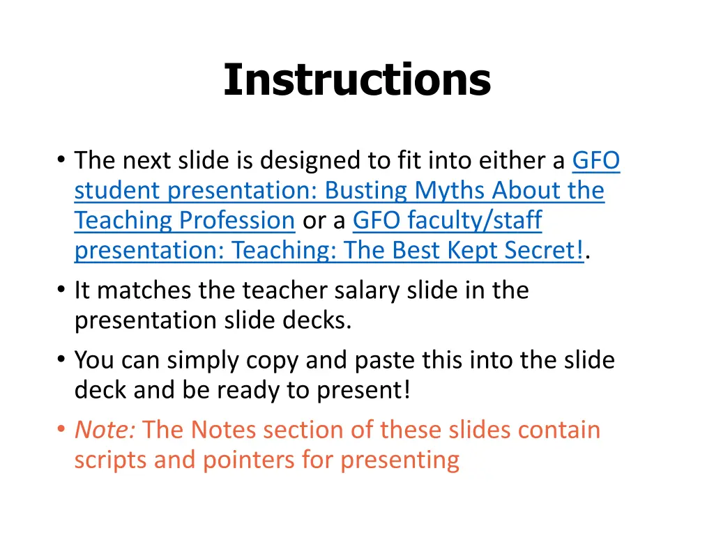 instructions n.w