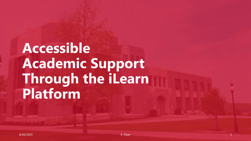 accessible academic support through the ilearn n.w