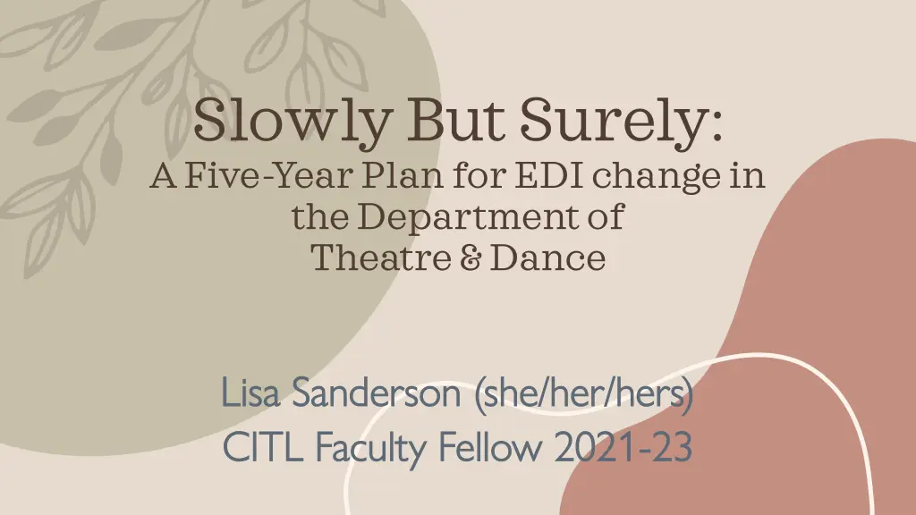 slowly but surely a five year plan for edi change n.w