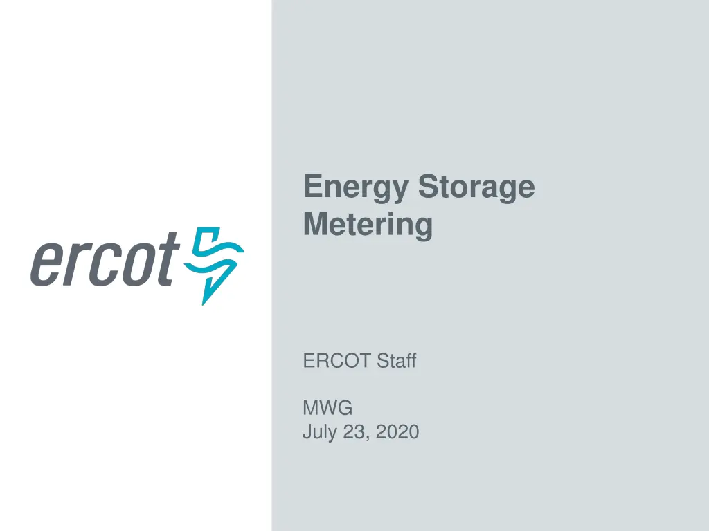 energy storage metering n.w