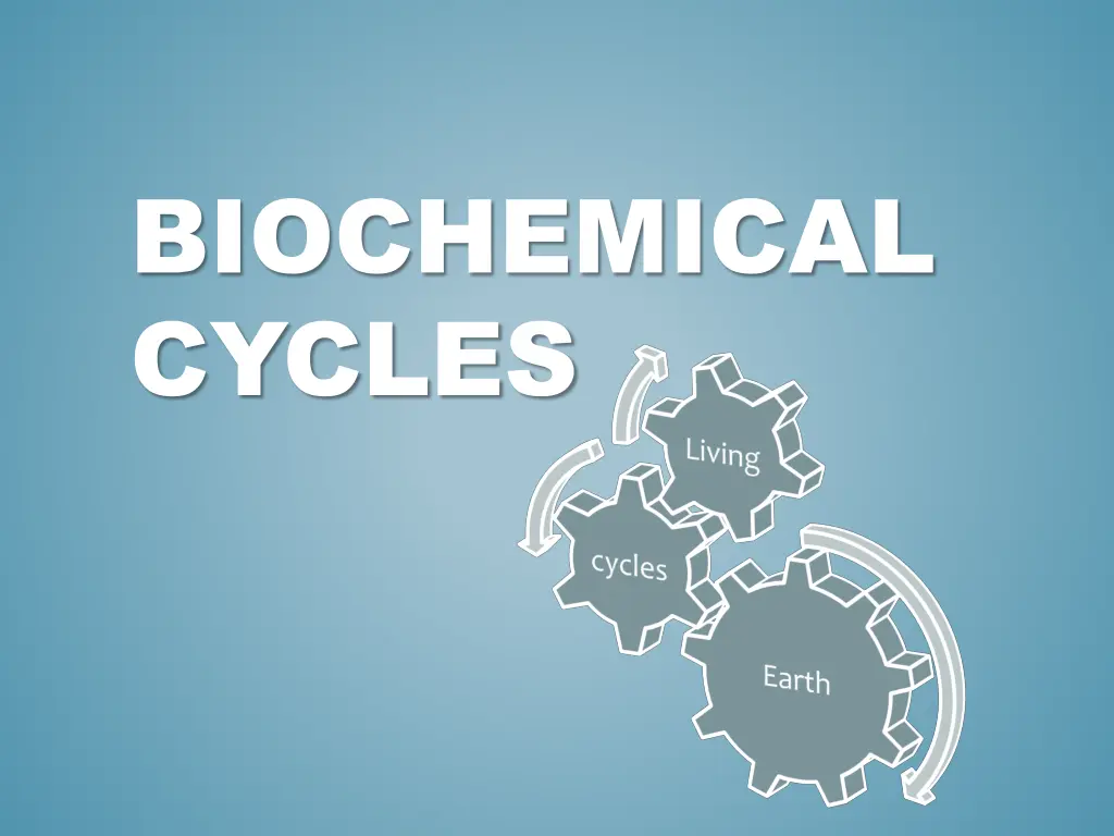 biochemical cycles n.w
