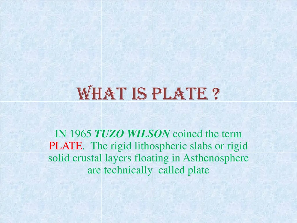 what is plate n.w