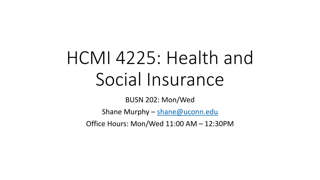 hcmi 4225 health and social insurance n.w