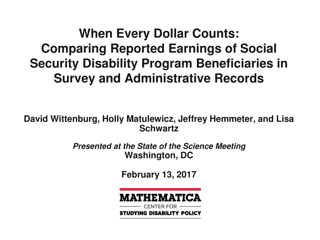when every dollar counts comparing reported n.w