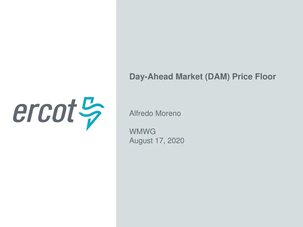 day ahead market dam price floor n.w
