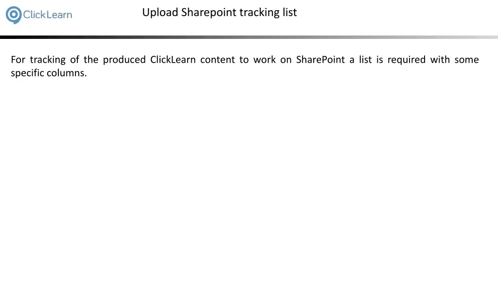 upload sharepoint tracking list n.w