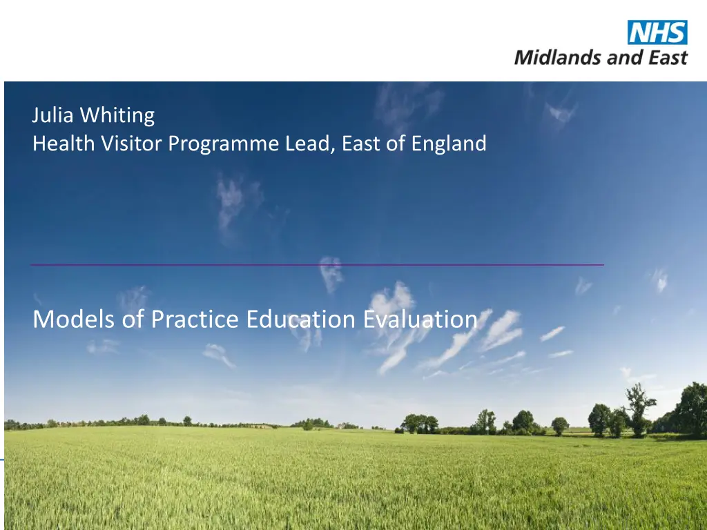 julia whiting health visitor programme lead east n.w