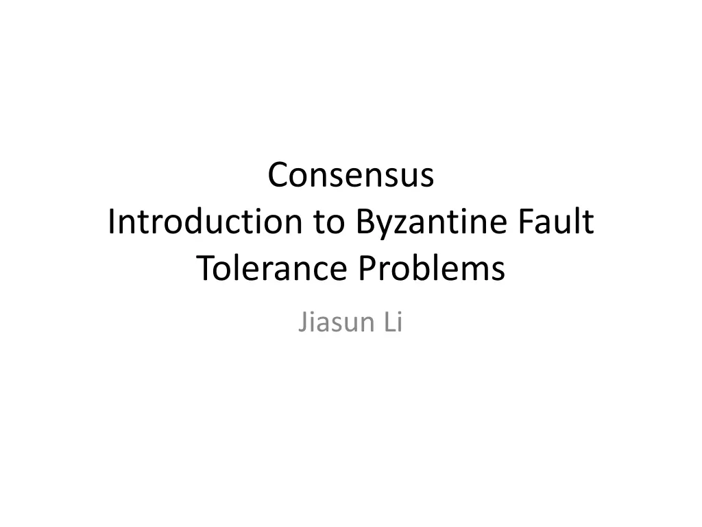 consensus n.w