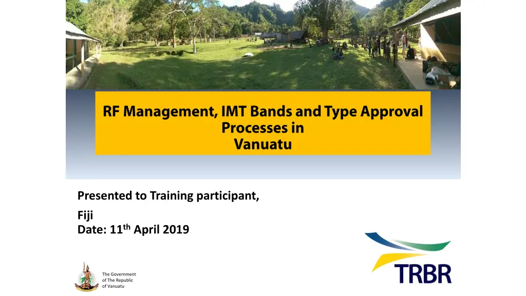 presented to training participant fiji date n.w