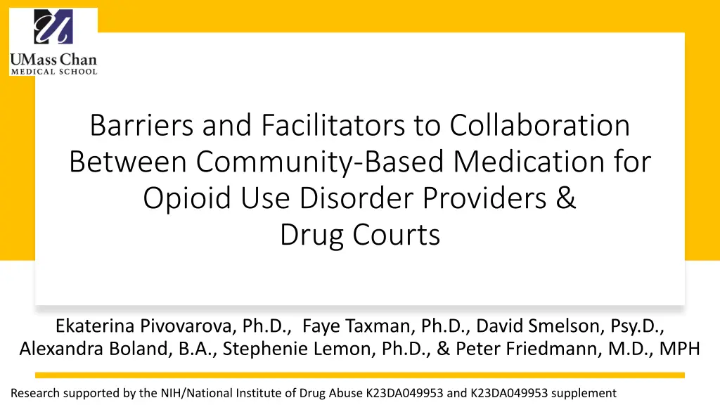 barriers and facilitators to collaboration n.w