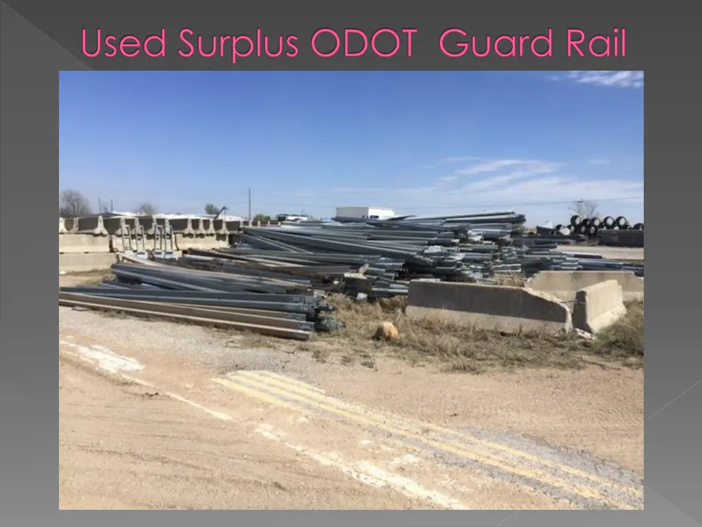 used surplus odot guard rail n.w