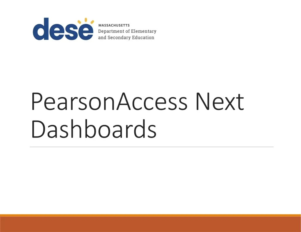 pearsonaccess next dashboards n.w
