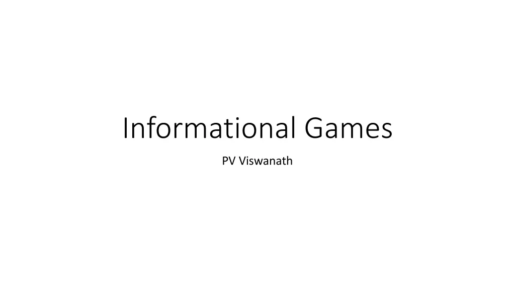 informational games n.w