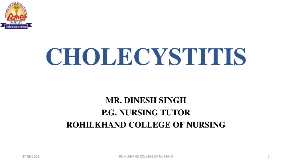 cholecystitis n.w