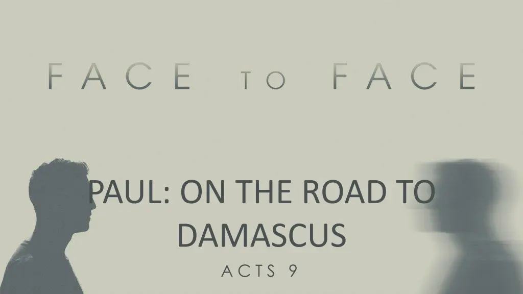 paul on the road to damascus a c t s 9 n.w