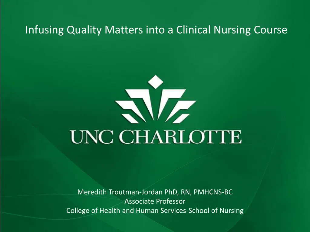 infusing quality matters into a clinical nursing n.w