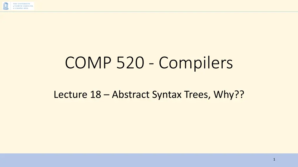 comp 520 compilers n.w