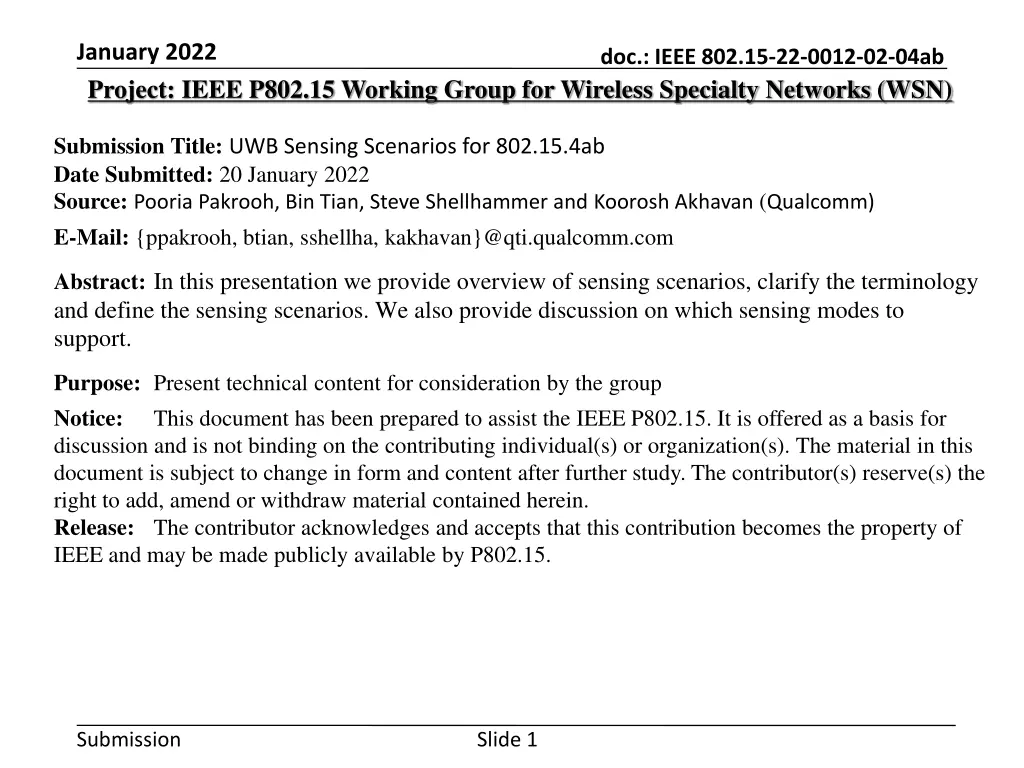 january 2022 project ieee p802 15 working group n.w