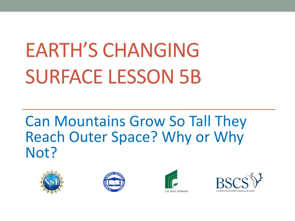 earth s changing surface lesson 5b n.w