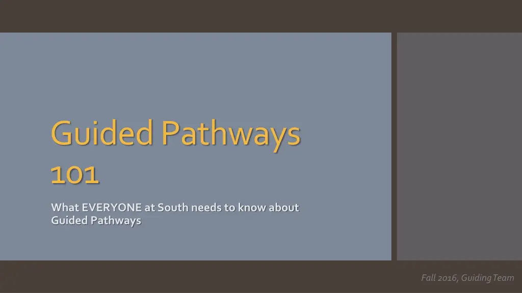 guided pathways 101 n.w