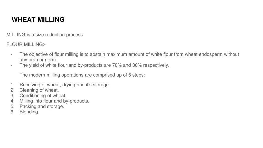 wheat milling n.w