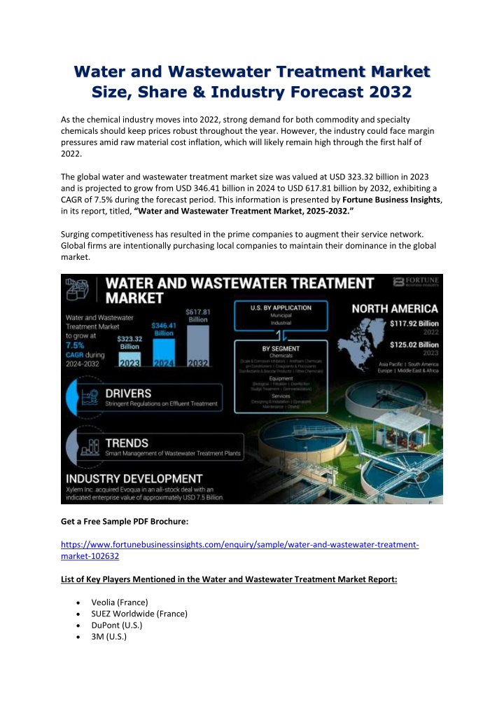 water and wastewater treatment market size share n.w