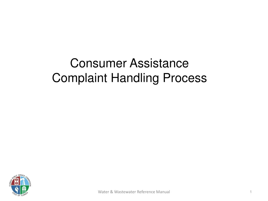 consumer assistance complaint handling process n.w