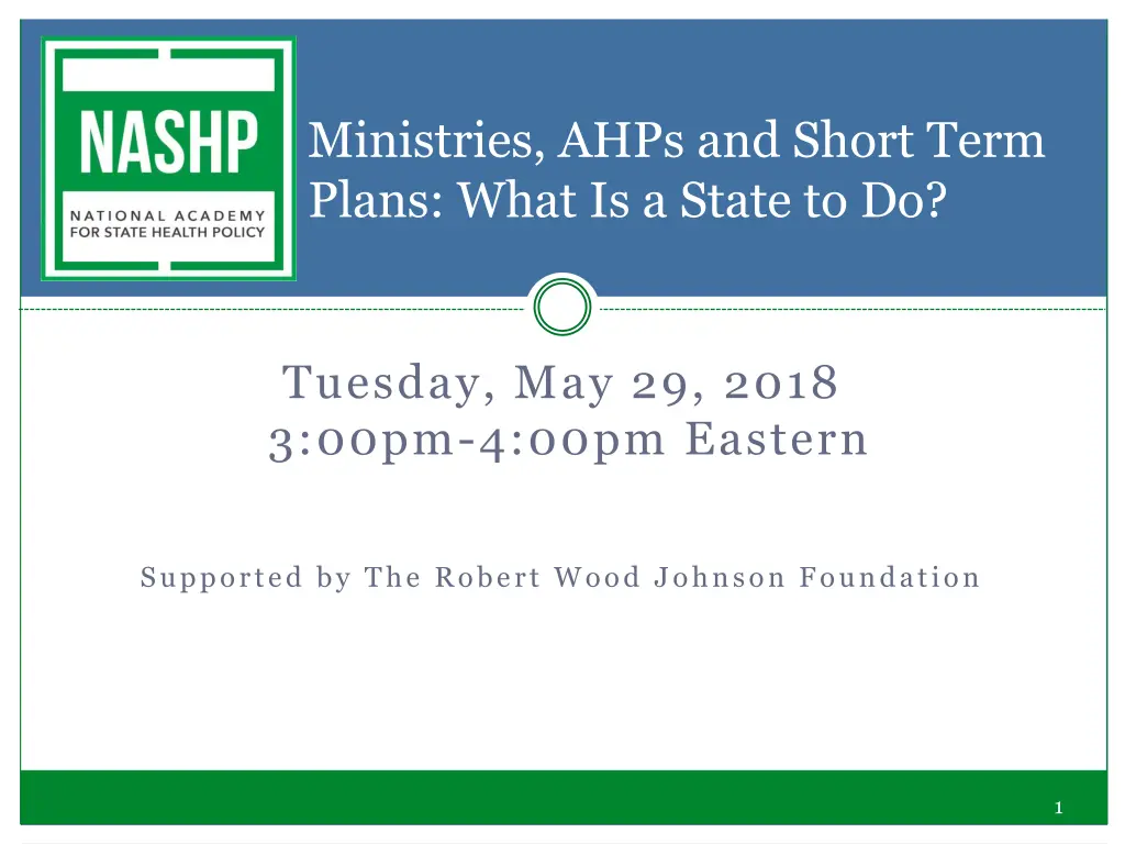 ministries ahps and short term plans what n.w