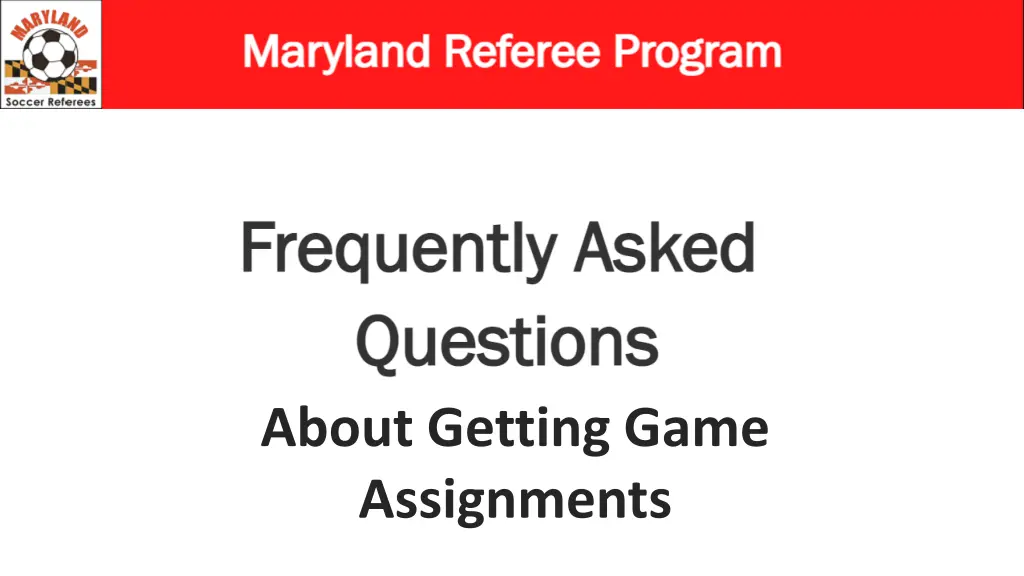 about getting game assignments n.w